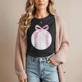 Coquette Baseball Mom Pink Bow Baseball Mama Women T-Shirt Coquette Baseball Mom Pink Bow Baseball Mama Women T-Shirt