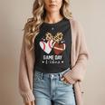 Game Day Vibes Football Baseball Mom Heart Women T-Shirt Game Day Vibes Football Baseball Mom Heart Women T-Shirt