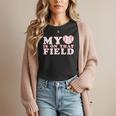 My Heart Is On That Court Baseball Mom Women T-Shirt My Heart Is On That Court Baseball Mom Women T-Shirt