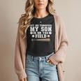 Let Me Through My Son Is Out The Field Baseball Mom Women T-Shirt