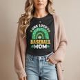 One Lucky Baseball Mom St Patricks Day Rainbow Mother Mama Women T-Shirt