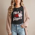 Pitch 'n Giggles Baseball Player Women Baseball Mom Women T-Shirt Pitch 'n Giggles Baseball Player Women Baseball Mom Women T-Shirt
