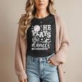 He Plays She Dances Mom Of Both Dancing And Baseball Mom Women T-Shirt He Plays She Dances Mom Of Both Dancing And Baseball Mom Women T-Shirt