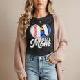Proud Ball Mom Volleyball Baseball Mom Heart Women T-Shirt Proud Ball Mom Volleyball Baseball Mom Heart Women T-Shirt