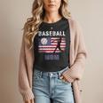 Proud Baseball MOM USA American Flag Family Game Day Women T-Shirt Proud Baseball MOM USA American Flag Family Game Day Women T-Shirt
