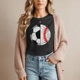 Soccer Baseball Player Soccer Baseball Mom Women T-Shirt