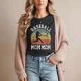 Vintage Baseball Mom Mom Baseball Lover Women T-Shirt