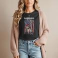 Vintage USA Flag Baseball Player Proud Baseball Mom Women T-Shirt Vintage USA Flag Baseball Player Proud Baseball Mom Women T-Shirt