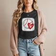 Womens Bleached Custom Baseball Mom Number 4 Heart For Mom Women T-Shirt Womens Bleached Custom Baseball Mom Number 4 Heart For Mom Women T-Shirt