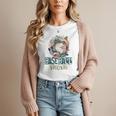 Artsy Baseball Mom Flowers Unique Game Day Ball Distressed Women T-Shirt