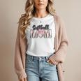 Baseball Mom Coquette Women Girls Baseball Mama Women T-Shirt