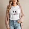 Baseball Mom Era Ball Mom Smile Face Groovy Mother's Day Women T-Shirt Baseball Mom Era Ball Mom Smile Face Groovy Mother's Day Women T-Shirt