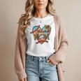 Baseball Mom Valentine Leopard Heart Softball Mother's Day Women T-Shirt