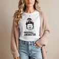 Baseball Momster Messy Bun Skull Mom For Women Halloween Women T-Shirt Baseball Momster Messy Bun Skull Mom For Women Halloween Women T-Shirt