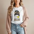 Busy Raising Ballers Tennis Baseball Mom Messy Bun Leopard Women T-Shirt Busy Raising Ballers Tennis Baseball Mom Messy Bun Leopard Women T-Shirt