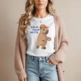 Capybara Calm Your Mitts Baseball Mom Sport Lover Tee Women T-Shirt