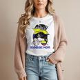 Colombia Baseball Mom Messy Bun Women T-Shirt