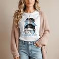 Guatemala Baseball Mom Messy Bun Women T-Shirt Guatemala Baseball Mom Messy Bun Women T-Shirt