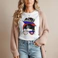 Haitian Baseball Mom Haiti Flag Baseball Girl Women T-Shirt
