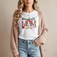 Leopard Baseball Mom Game Day Vibes Mother's Day Women T-Shirt