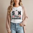 My Son Throws Harder Than Your Husband Baseball Mom Women T-Shirt