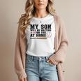 My Son Will Be Waiting For You At Home Baseball Mom Women T-Shirt