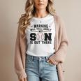 Warning Will Yell Loudly My Son Baseball Mom Women T-Shirt