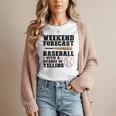 Weekend Forecast Baseball Baseball Mom Women T-Shirt