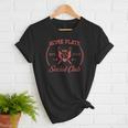 2024 Home Plate Social Club Softball Season Tee Baseball Mom Women T-Shirt 2024 Home Plate Social Club Softball Season Tee Baseball Mom Women T-Shirt