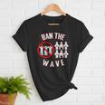 Baseball Ban The Wave Baseball Mom Player Coach Fan Women T-Shirt Baseball Ban The Wave Baseball Mom Player Coach Fan Women T-Shirt