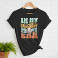 In My Baseball Mom Era Retro Groovy Style Sports Mama Women T-Shirt In My Baseball Mom Era Retro Groovy Style Sports Mama Women T-Shirt