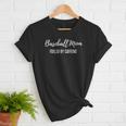 Baseball Mom Fueled By Caffeine Coffee Lover Baseball Team Women T-Shirt