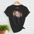 Baseball Mom With Garden Flowers Women T-Shirt Baseball Mom With Garden Flowers Women T-Shirt