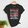 Baseball Mom Inside Us All There Lives a Zombie Sport Women T-Shirt