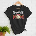 Baseball Mom Leopard Game Day Mom Life Mother's Day Women T-Shirt Baseball Mom Leopard Game Day Mom Life Mother's Day Women T-Shirt