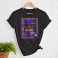 Baseball Mom Traits For Great Mothers Grey And Purple Women T-Shirt Baseball Mom Traits For Great Mothers Grey And Purple Women T-Shirt