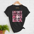 Coquette Bow In My Baseball Mom Era Baseball Mama Mother Day Women T-Shirt