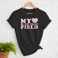 My Heart Is On That Court Baseball Mom Women T-Shirt My Heart Is On That Court Baseball Mom Women T-Shirt
