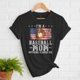 I'm a Baseball Mom Nothing Scares Me Baseball Women T-Shirt I'm a Baseball Mom Nothing Scares Me Baseball Women T-Shirt