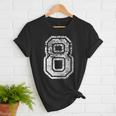 Jersey Number 8 Eight T-Shirt Football Number Baseball Mom Women T-Shirt Jersey Number 8 Eight T-Shirt Football Number Baseball Mom Women T-Shirt