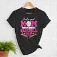 Just A Good Mom With A Baseball Bat Baseball Mom Women T-Shirt