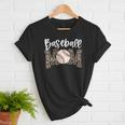 Leopard Baseball Mom Baseball Mama Retro Cute Mother's Day Women T-Shirt Leopard Baseball Mom Baseball Mama Retro Cute Mother's Day Women T-Shirt