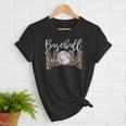 Leopard Baseball Mom Matching Softball Mama Family Matching Women T-Shirt Leopard Baseball Mom Matching Softball Mama Family Matching Women T-Shirt