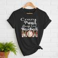Loud And Proud Baseball Mom Messy Bun 2024 Women T-Shirt