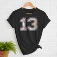 Lucky Number 13 Baseball Mom Baseball Number 13 Lucky 13 Women T-Shirt Lucky Number 13 Baseball Mom Baseball Number 13 Lucky 13 Women T-Shirt