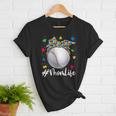 Messy Ball Puzzle Baseball Mom Life Autism Awareness Month Women T-Shirt Messy Ball Puzzle Baseball Mom Life Autism Awareness Month Women T-Shirt