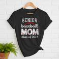 Senior Baseball Mom Class Of 2024 Baseball Senior Night Women T-Shirt