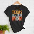 Texas Baseball Mom Design Baseball Player And Baseball Women T-Shirt Texas Baseball Mom Design Baseball Player And Baseball Women T-Shirt