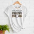 Act Like a Lady Scream Like a Baseball Mom Mother Women T-Shirt Act Like a Lady Scream Like a Baseball Mom Mother Women T-Shirt