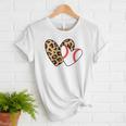 Baseball Heart Leopard Heart Sport Baseball Mom Women T-Shirt Baseball Heart Leopard Heart Sport Baseball Mom Women T-Shirt